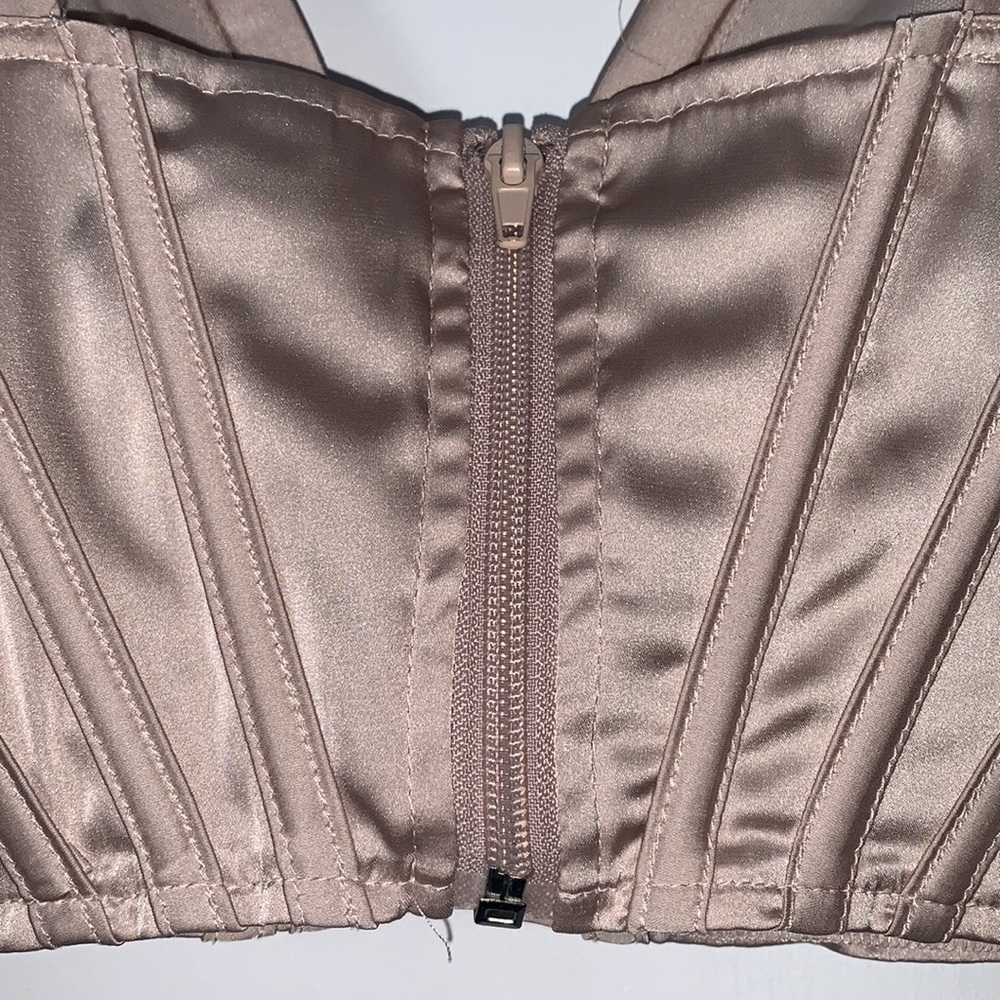 Windsor Silky Bralette Top Nude/Tan/Jewel Tone Top S Small - Picture 6 of 15